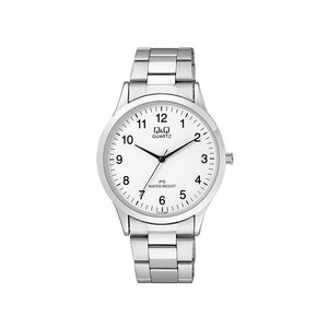 Q&Q Watch by Citizen C212J204Y Men Analog Watch with Silver Stainless Steel Strap