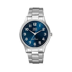 Q&Q Watch by Citizen C214J215Y Men Analog Watch with Silver Stainless Steel Strap