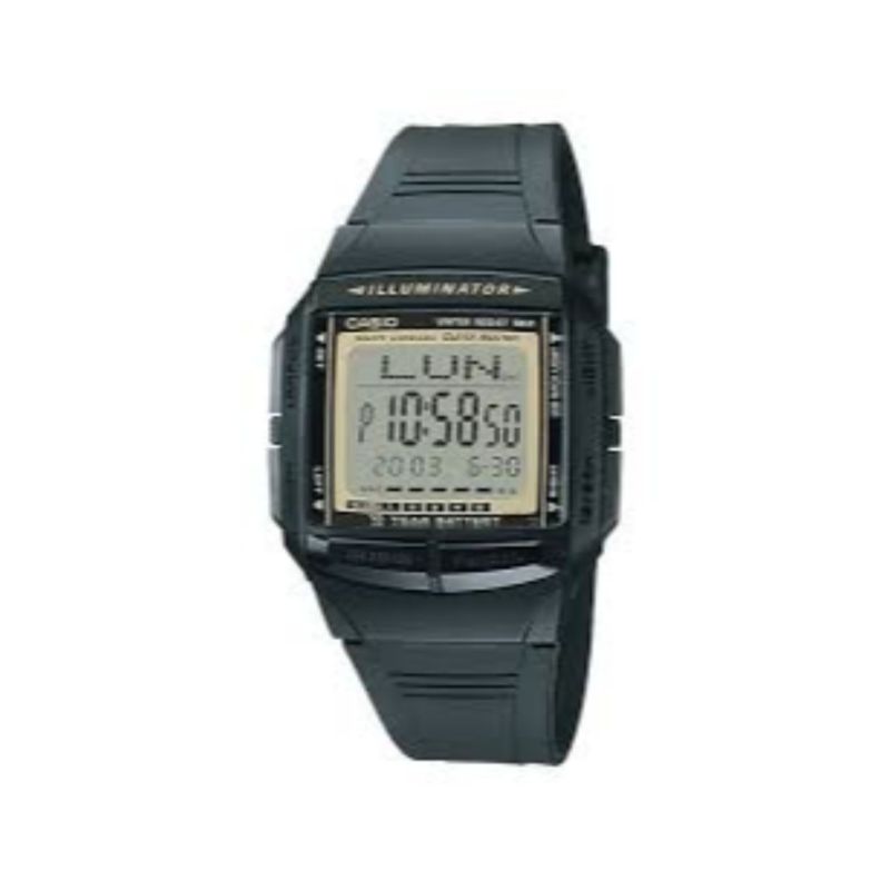 Casio Men's Digital Watch DB-36-9AVDF Data Bank Black Resin Band Sport Watch