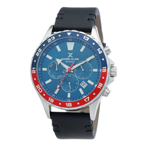 Daniel Klein Exclusive Men's Analog Watch DK.1.12347-4 Blue Genuine Leather Strap Watch | Watch for Men