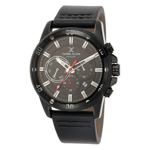 Daniel Klein Exclusive Men's Chronograph Watch DK.1.12448-4 Black Genuine Leather Strap Watch | Watch for Men