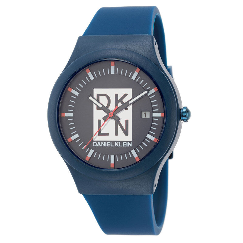 Daniel Klein DKLN Men's Analog Watch DK.1.12490-6 Blue Silicone Strap Watch | Watch for Men