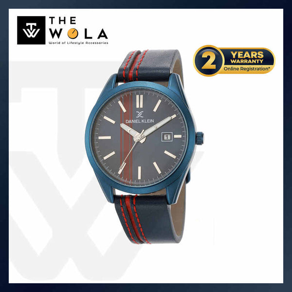 Daniel Klein Premium Men's Analog Watch DK.1.12494-6 Blue Genuine Leather Strap Watch | Watch for Men