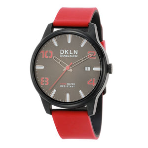 Daniel Klein DKLN Men's Analog Watch DK.1.12504-5 Red Silicone Strap Watch | Watch for Men