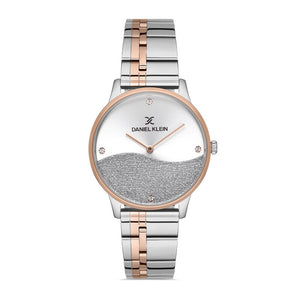 Daniel Klein Premium Women's Analog Watch DK.1.12796-3 Silver Stainless Steel Strap Watch | Watch for Ladies