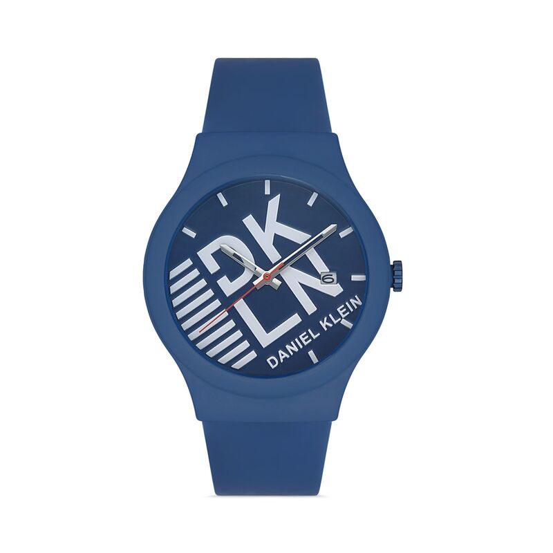 Daniel Klein DKLN Men's Analog Watch DK.1.12976-4 Blue Genuine Leather Strap Watch | Watch for Men