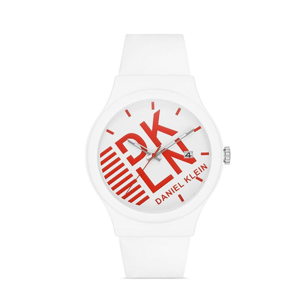 Daniel Klein DKLN Men's Analog Watch DK.1.12976-5 White Genuine Leather Strap Watch | Watch for Men