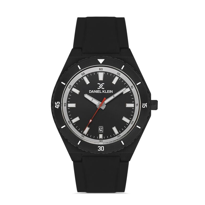Daniel Klein DKLN Men's Analog Watch DK.1.12979-1 Black Silicone Strap Watch | Watch for Men