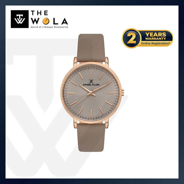 Daniel Klein Premium Women's Analog Watch DK.1.13046-6 Brown Genuine Leather Strap Watch | Watch for Ladies