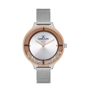 Daniel Klein Premium Women's Analog Watch DK.1.13047-2 Silver Mesh Strap Watch | Watch for Ladies