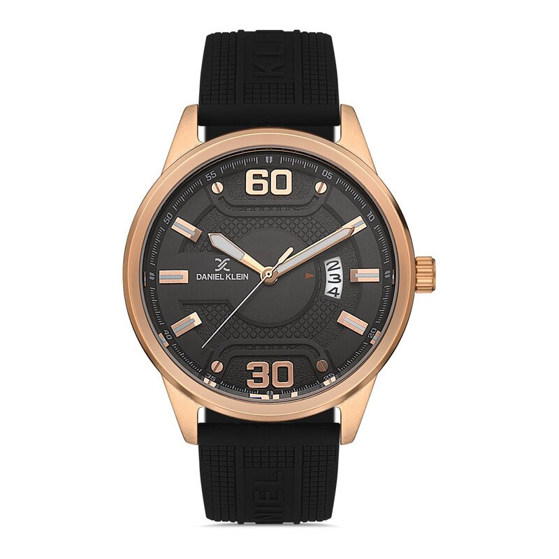 Daniel Klein Premium Men's Analog Watch DK.1.13063-5 Black Silicone Strap Watch | Watch for Men