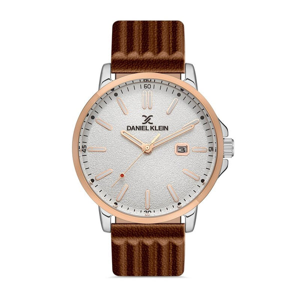 Daniel Klein Premium Men's Analog Watch DK.1.13065-3 Brown Genuine Leather Strap Watch | Watch for Men
