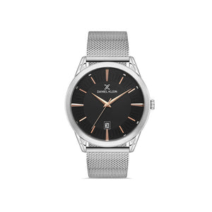 Daniel Klein Premium Men's Analog Watch DK.1.13077-1 Silver Mesh Strap Watch | Watch for Men