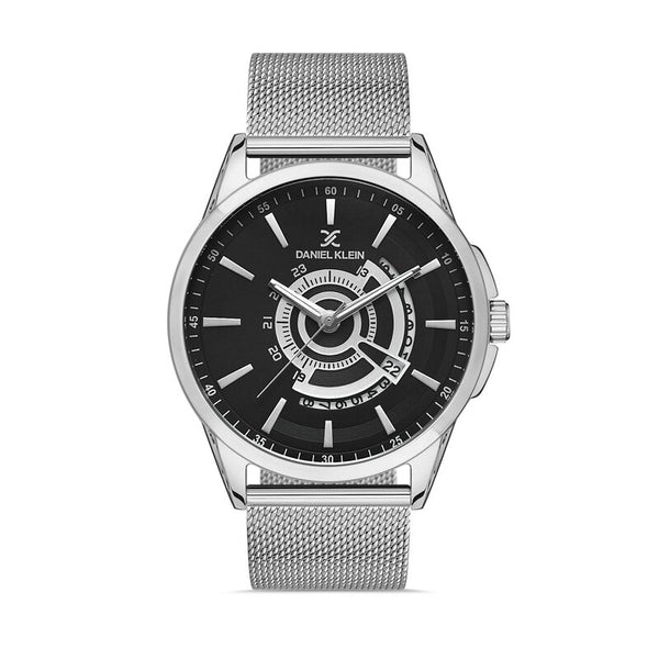 Daniel Klein Premium Men's Analog Watch DK.1.13080-2 Silver Mesh Strap Watch | Watch for Men