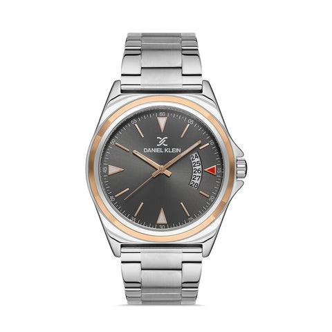 Daniel Klein Premium Men's Analog Watch DK.1.13081-4 Silver Stainless Steel Strap Watch | Watch for Men