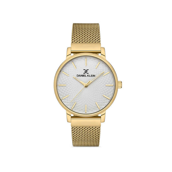 Daniel Klein Premium Women's Analog Watch DK.1.13087-3 Gold Mesh Strap Watch | Watch for Ladies