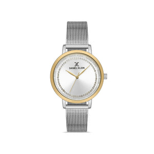 Daniel Klein Premium Women's Analog Watch DK.1.13096-4 Silver Mesh Strap Watch | Watch for Ladies