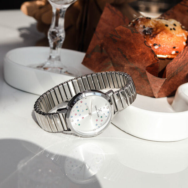 Daniel Klein Premium Women's Analog Watch DK.1.13097-1 Silver Stainless Steel Strap Watch | Watch for Ladies