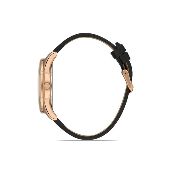 Daniel Klein Premium Men's Analog Watch DK.1.13129-3 Black Genuine Leather Strap Watch | Watch for Men