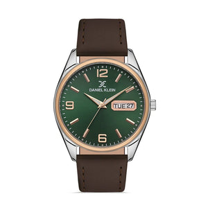 Daniel Klein Premium Men's Analog Watch DK.1.13129-4 Brown Genuine Leather Strap Watch | Watch for Men
