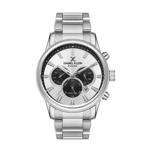 Daniel Klein Exclusive Men's Chronograph Watch DK.1.13136-1 Silver Stainless Steel Strap Watch | Watch for Men