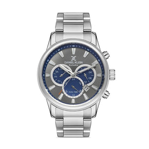 Daniel Klein Exclusive Men's Chronograph Watch DK.1.13136-3 Silver Stainless Steel Strap Watch | Watch for Men
