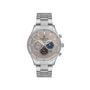 Daniel Klein Exclusive Men's Chronograph Watch DK.1.13138-2 Silver Stainless Steel Strap Watch | Watch for Men