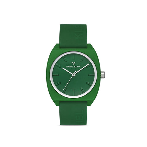 Daniel Klein DKLN Men's Analog Watch DK.1.13154-5 Green Silicone Strap Watch | Watch for Men