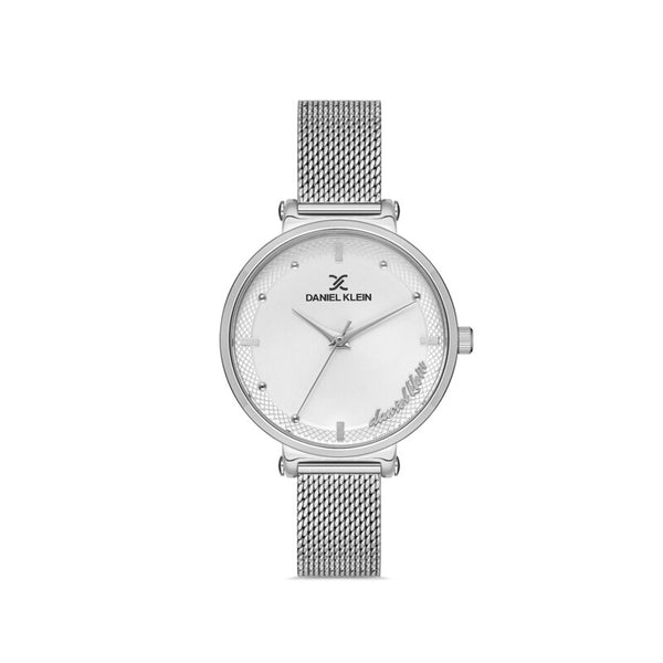 Daniel Klein Premium Women's Analog Watch DK.1.13160-1 Silver Mesh Strap Watch | Watch for Ladies
