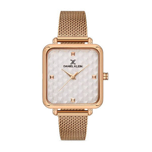 Daniel Klein Premium Women's Analog Watch DK.1.13161-3 Rose Gold Mesh Strap Watch | Watch for Ladies