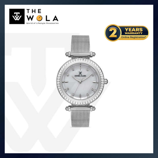 Daniel Klein Premium Women's Analog Watch DK.1.13185-1 Silver Mesh Strap Watch | Watch for Ladies
