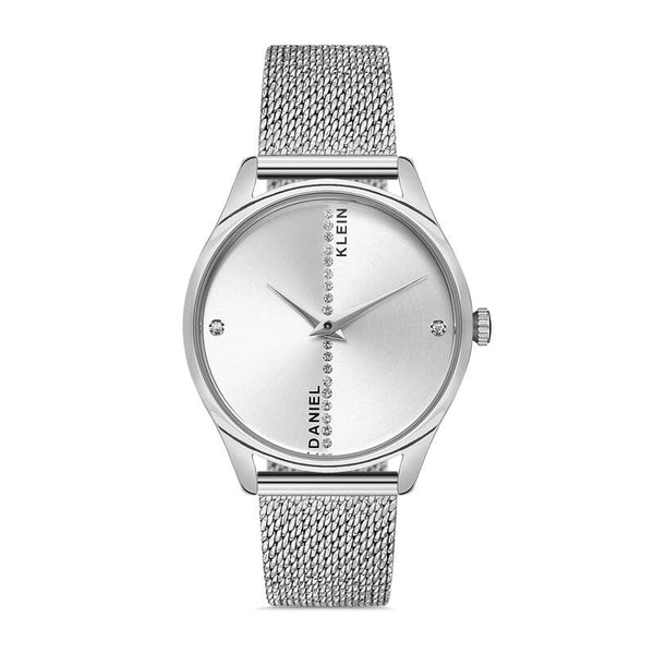 Daniel Klein Premium Women's Analog Watch DK.1.13197-1 Silver Mesh Strap Watch | Watch for Ladies