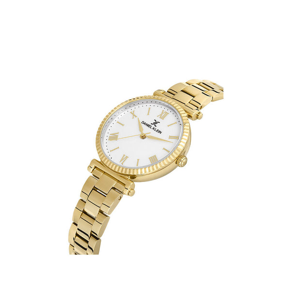 Daniel Klein Premium Women's Analog Watch DK.1.13210-4 Gold Stainless Steel Strap Watch | Watch for Ladies