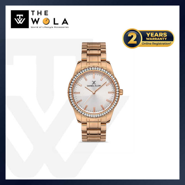 Daniel Klein Premium Women's Analog Watch DK.1.13249-3 Rose Gold Stainless Steel Strap Watch | Watch for Ladies
