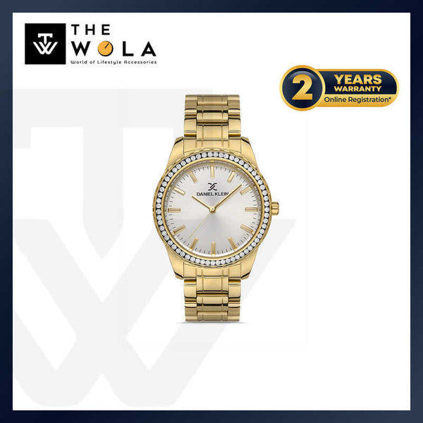 Daniel Klein Premium Women's Analog Watch DK.1.13249-4 Gold Stainless Steel Strap Watch | Watch for Ladies