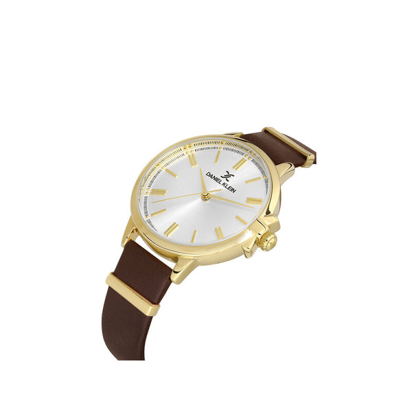 Daniel Klein Trendy Women's Analog Watch DK.1.13260-6 Brown Genuine Leather Strap Watch | Watch for Ladies