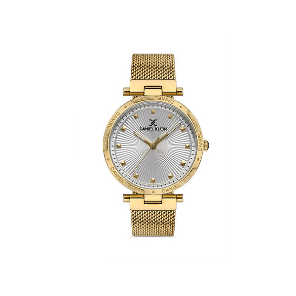 Daniel Klein Premium Women's Analog Watch DK.1.13262-5 Gold Mesh Strap Watch | Watch for Ladies