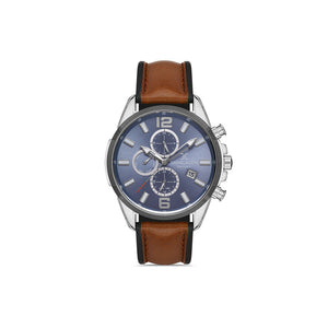 Daniel Klein Exclusive Men's Chronograph Watch DK.1.13277-5 Brown Genuine Leather+Nylon Strap Watch | Watch for Men