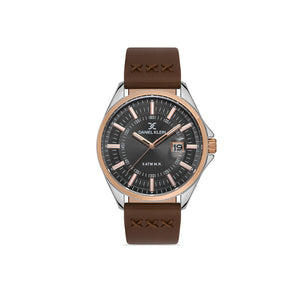 Daniel Klein Premium Men's Analog Watch DK.1.13279-3 Brown Genuine Leather Strap Watch | Watch for Men