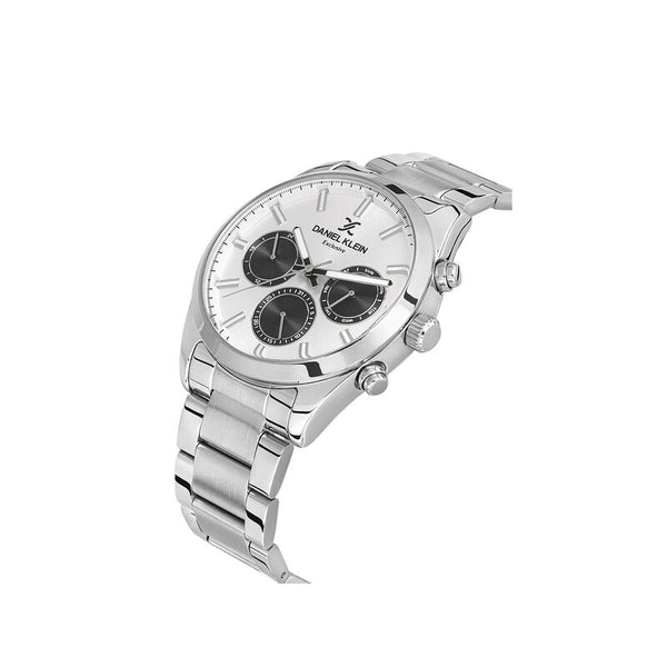 Daniel Klein Exclusive Men's Chronograph Watch DK.1.13315-1 Silver Stainless Steel Strap Watch | Watch for Men