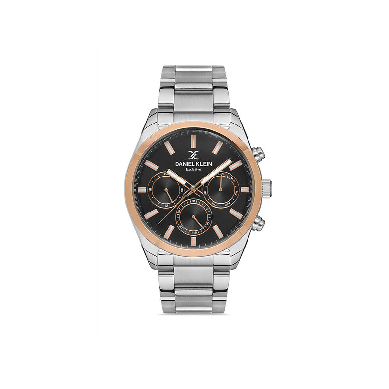 Daniel Klein Exclusive Men's Chronograph Watch DK.1.13315-4 Silver Stainless Steel Strap Watch | Watch for Men