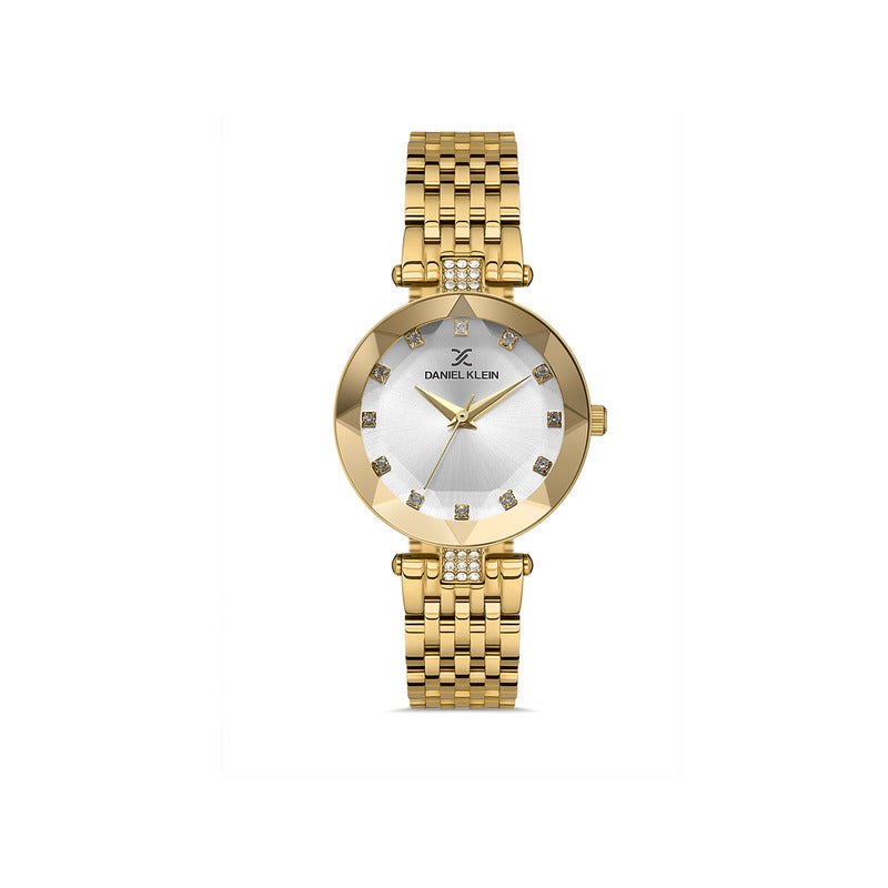 Daniel Klein Premium Women's Analog Watch DK.1.13319-2 Gold Stainless Steel Strap Watch | Watch for Ladies