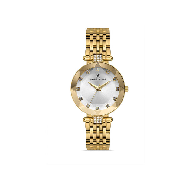 Daniel Klein Premium Women's Analog Watch DK.1.13319-2 Gold Stainless Steel Strap Watch | Watch for Ladies