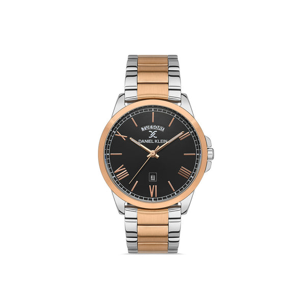 Daniel Klein Premium Men's Analog Watch DK.1.13326-5 Rose Gold Stainless Steel Strap Watch | Watch for Men