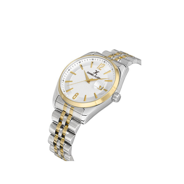 Daniel Klein Premium Men's Analog Watch DK.1.13327-4 Silver Stainless Steel Strap Watch | Watch for Men