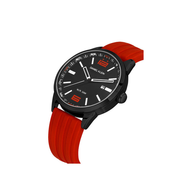 Daniel Klein Premium Men's Analog Watch DK.1.13330-4 Red Silicone Strap Watch | Watch for Men