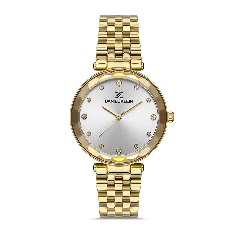 Daniel Klein Premium Women's Analog Watch DK.1.13332-2 Gold Stainless Steel Strap Ladies Watch | Watch for Women
