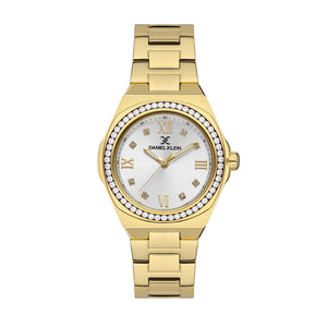 Daniel Klein Premium Women's Analog Watch DK.1.13336-2 Gold Stainless Steel Strap Ladies Watch | Watch for Women