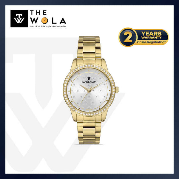 Daniel Klein Trendy Women's Analog Watch DK.1.13346-4 Gold Stainless Steel Strap Watch | Watch for Ladies