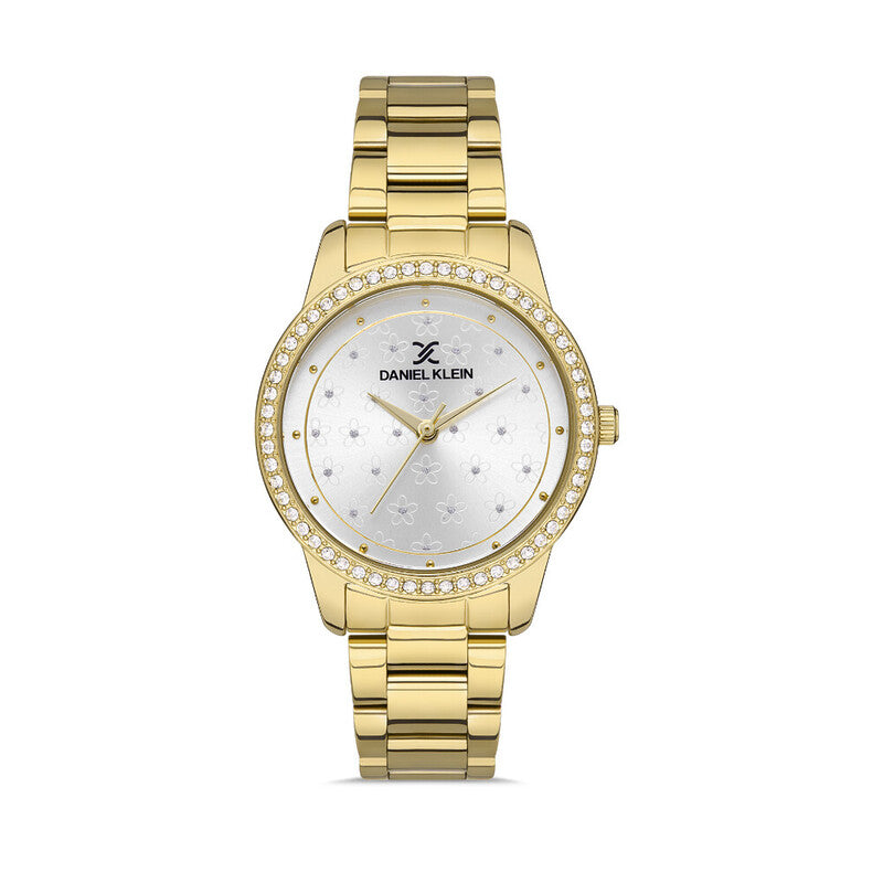 Daniel Klein Trendy Women's Analog Watch DK.1.13346-4 Gold Stainless Steel Strap Watch | Watch for Ladies